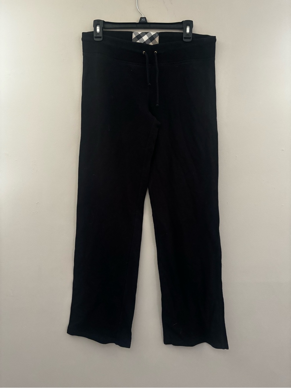 Burberry Sweats Black Pants with Signature Check Waistband - Picture 3 of 5